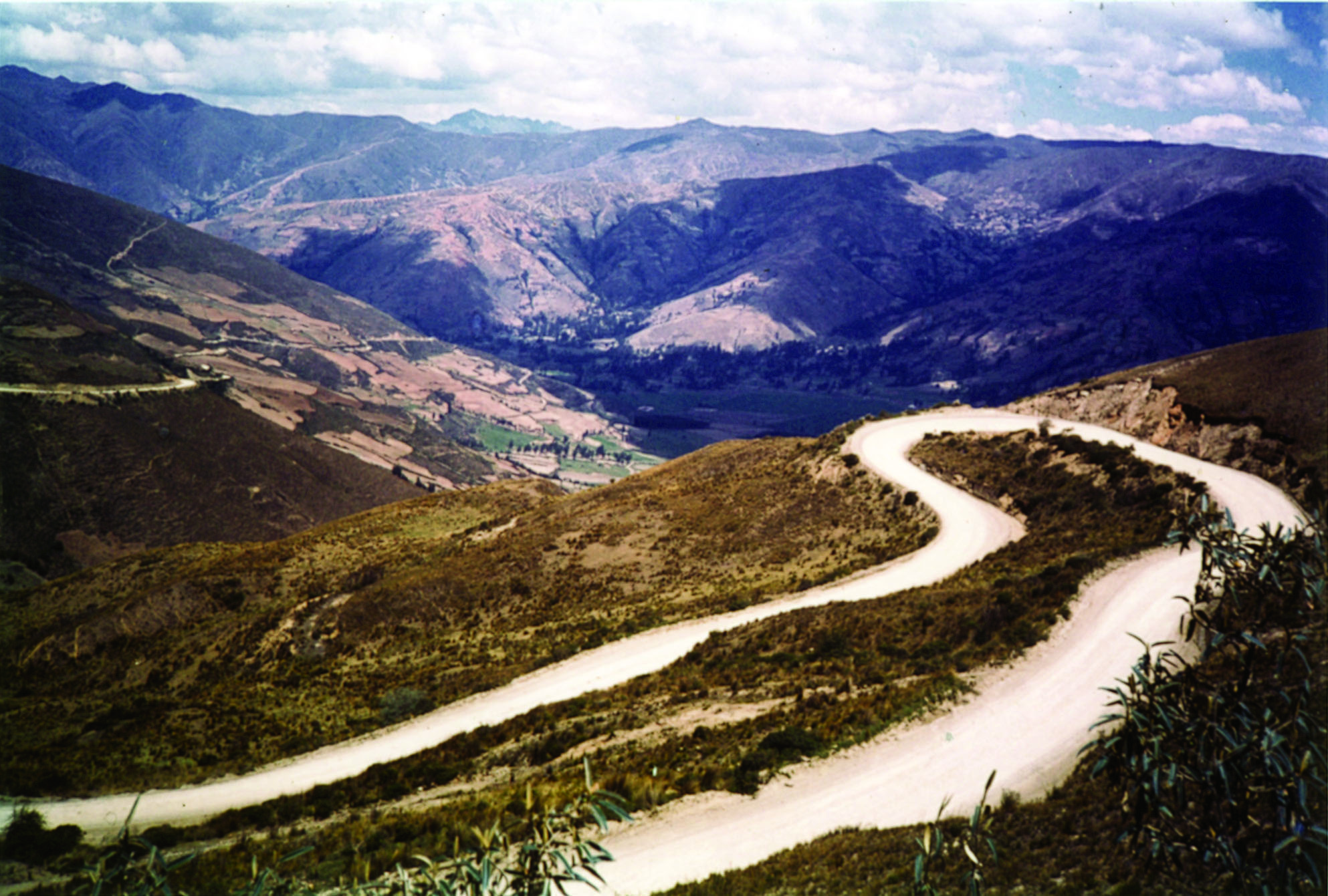 Switchback roads 75km from Cuzco. Day 18